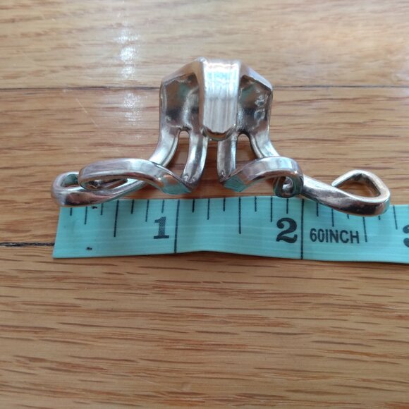 Large Vintage Fork Ring Silver Tone Twisted Avant Garde Design Thick Men Jewelry - Picture 15 of 16